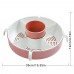 Vegetable Fruit Drain Basket 5-Compartment Rotation Strainer